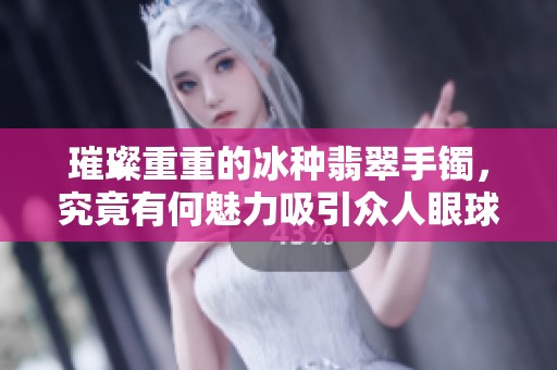 璀璨重重的冰种翡翠手镯，究竟有何魅力吸引众人眼球呢