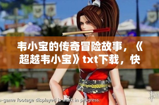 韦小宝的传奇冒险故事，《超越韦小宝》txt下载，快来体验这一旅程！