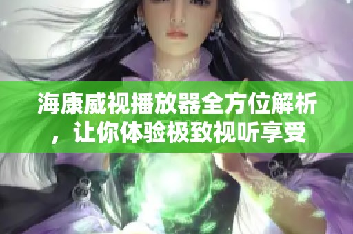 海康威视播放器全方位解析，让你体验极致视听享受