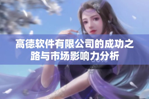 高德软件有限公司的成功之路与市场影响力分析