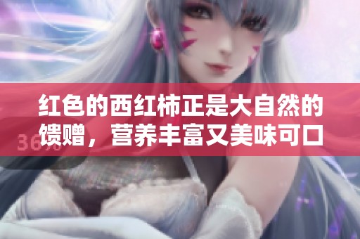 红色的西红柿正是大自然的馈赠，营养丰富又美味可口的食材。