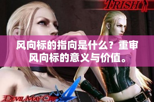 风向标的指向是什么？重审风向标的意义与价值。