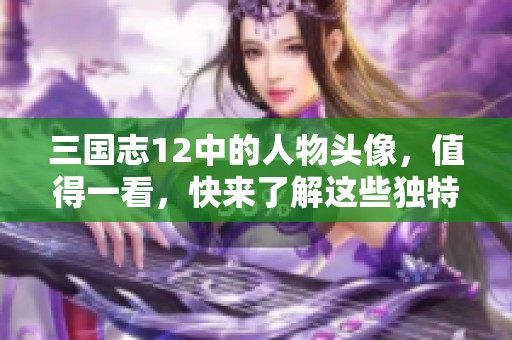 三国志12中的人物头像，值得一看，快来了解这些独特的角色吧！